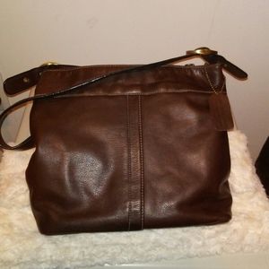 Bass leather handbag